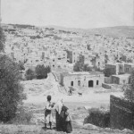 صورة قديمة لمدينة الخليل المقامة حول مسجد إبراهيم عليه السلام